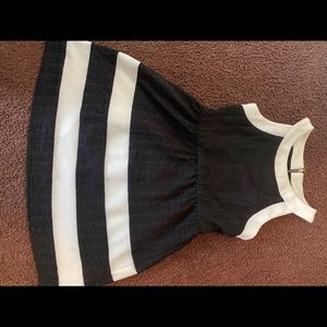 Black and white formal Dress